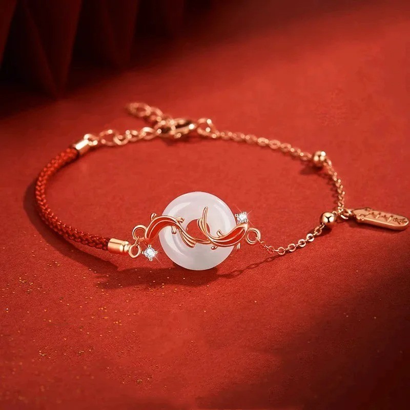 Lucky Red String Bracelets Men Women Handmade Braided Bracelet. Adjustable