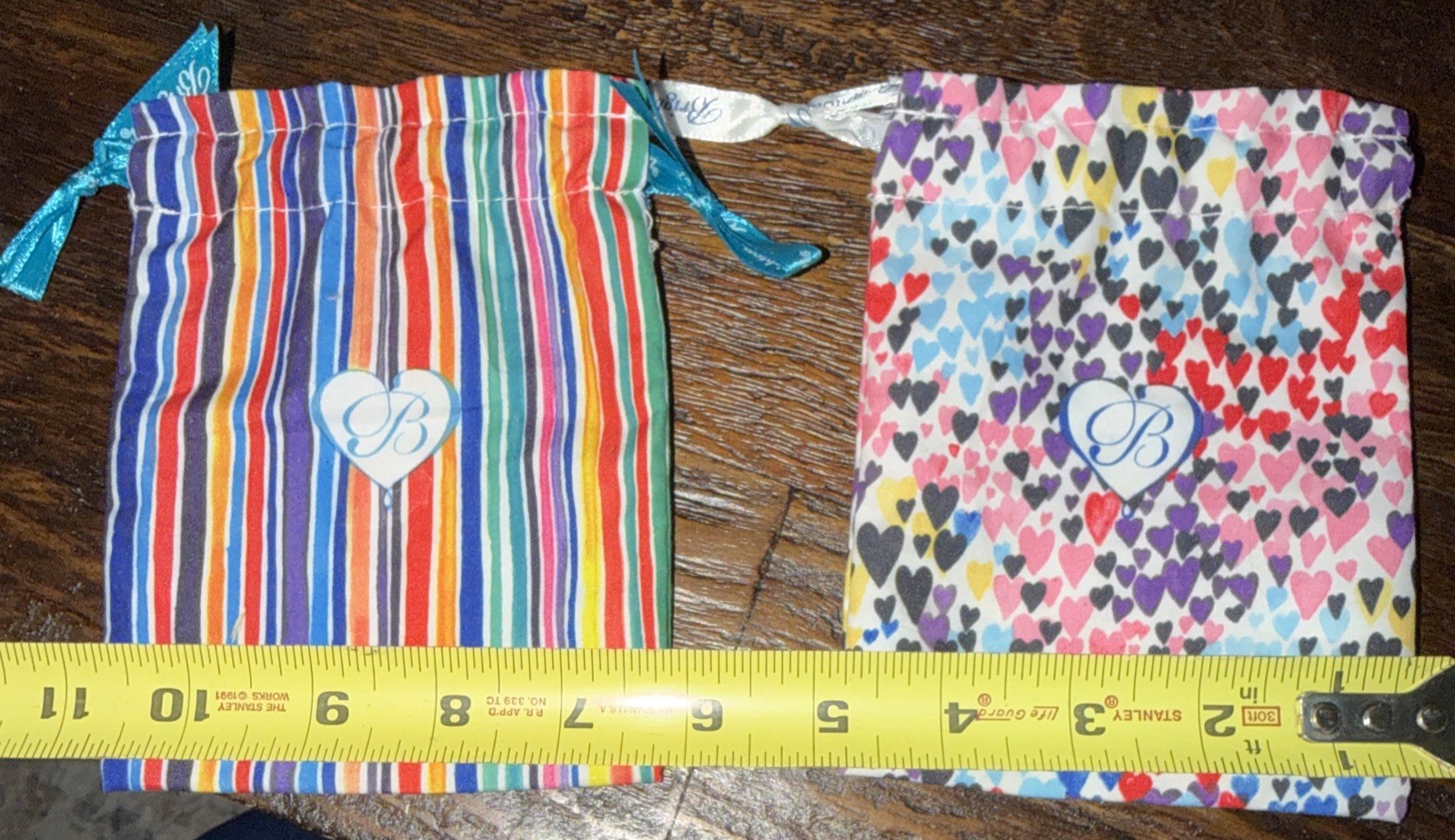 2 Brighton Cloth Fabric Jewelry Storage Gift Bags Drawstring Pouch free shipping