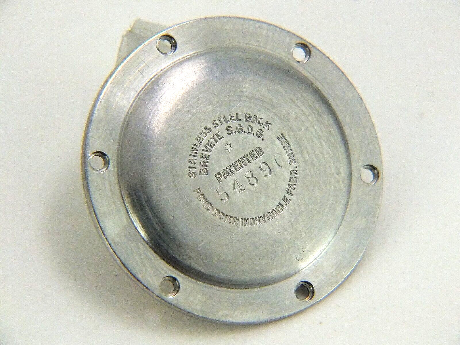 PIERCE Screw Down Stainless Steel Case Back for Chronograph for Spare/Project