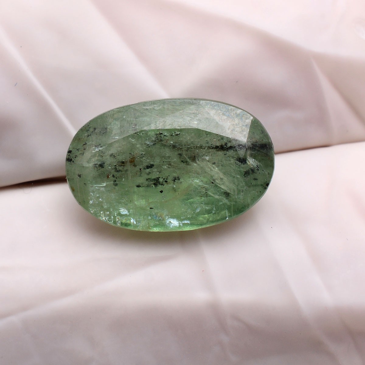 6.40 Cts Natural Green Kyanite 14mmx9mm Oval Cut Untreated Dazzling Gemstone