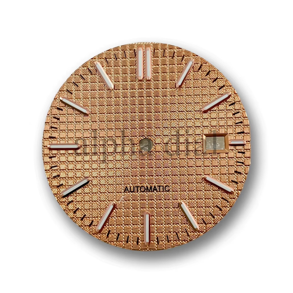 31.8Mm No Logo Waffle Texture Dial Suitable for AP Royal Oak Seiko NH35/36/4R/6R