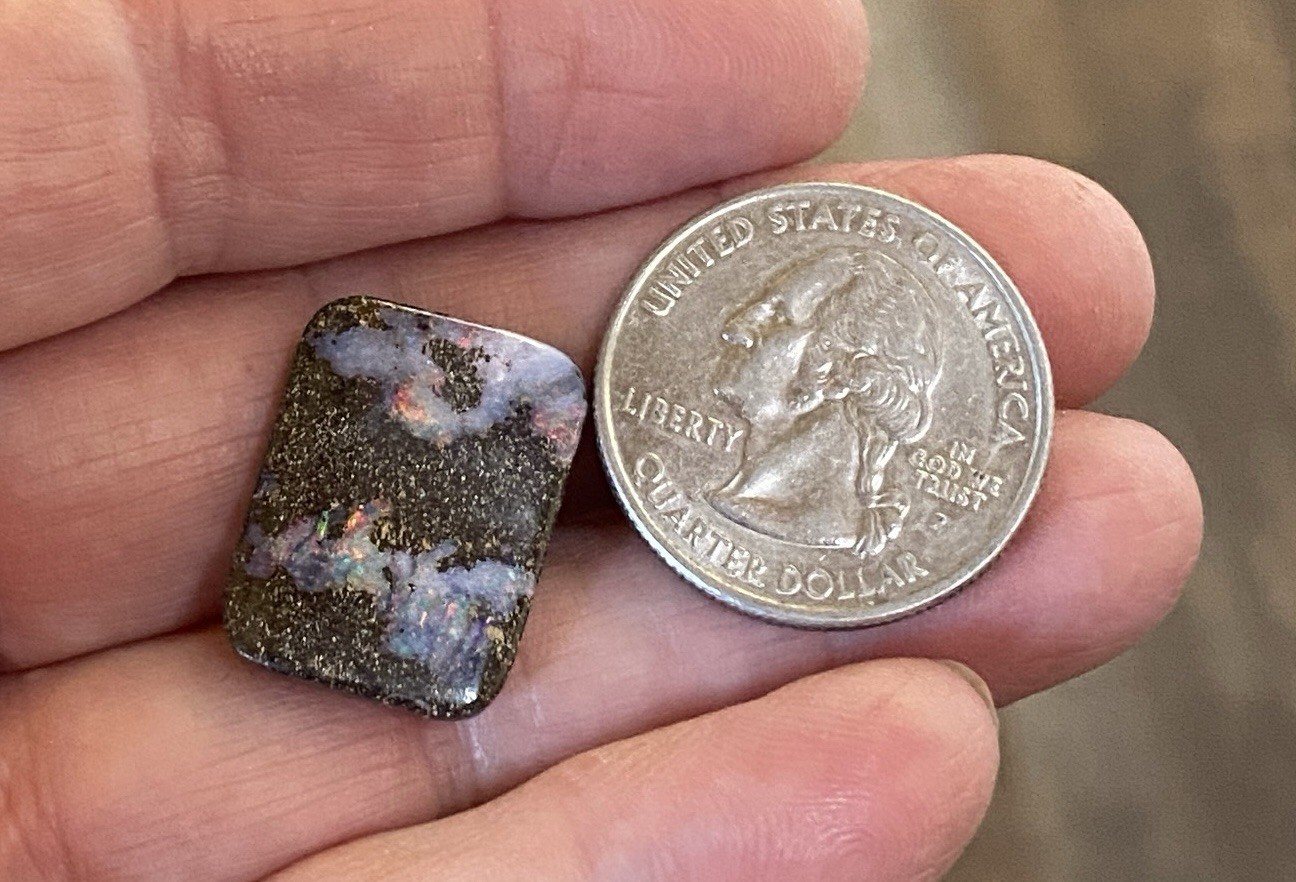 Australian Boulder Opal Rectangular 12.5 Carat (Bin40)