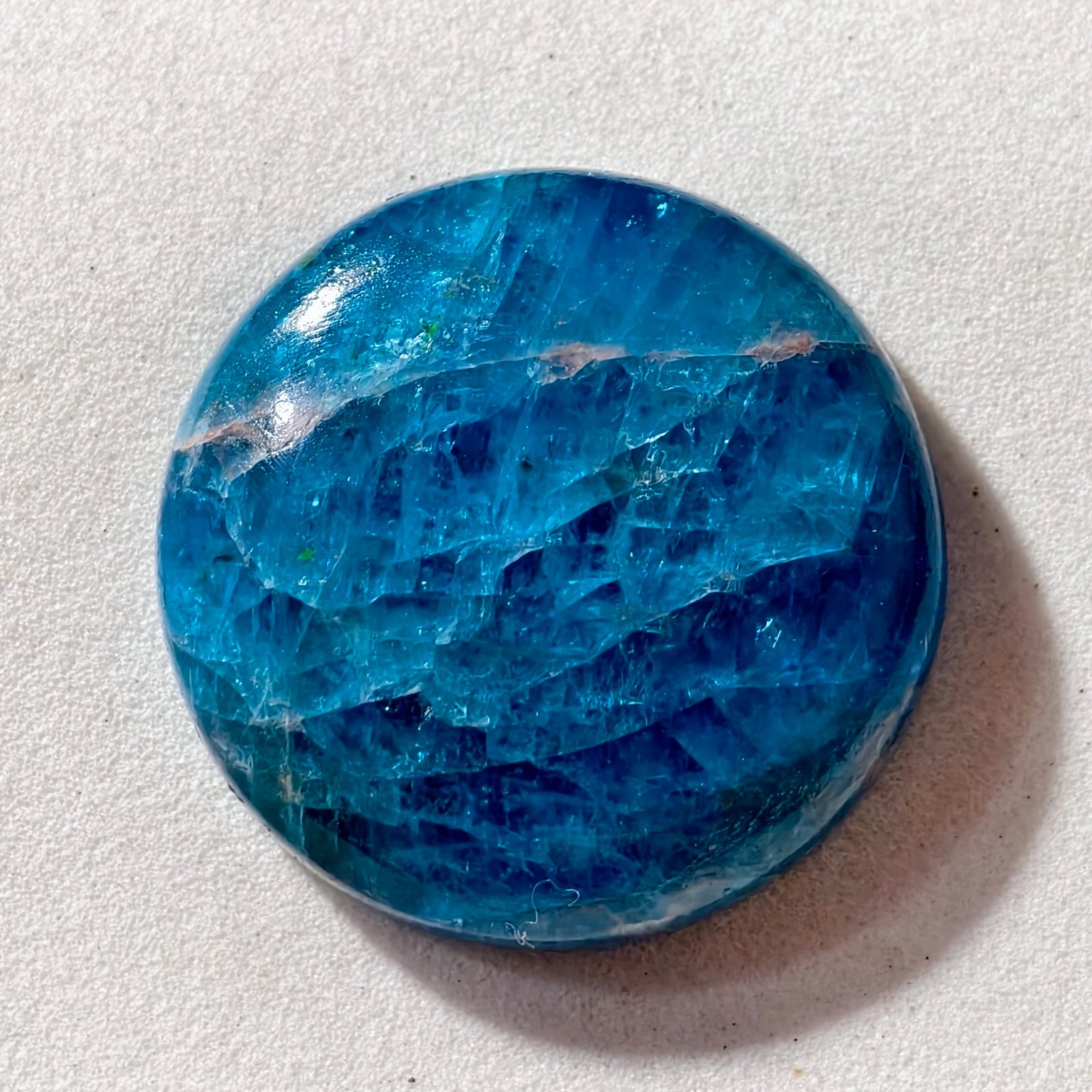 42 Cts Natural Blue Apatite Cabochon Gemstone For Jewelry 25.3x25x6.9 MM