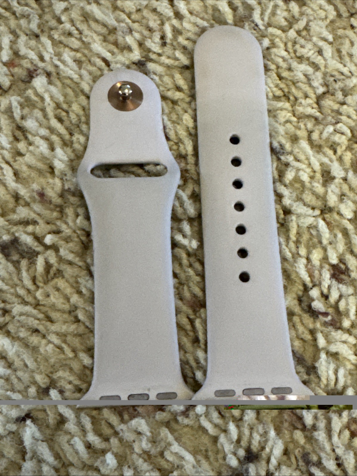 RARE Lavender Rose Gold Pin Genuine Apple Sport Band 38mm Watch Strap S/M