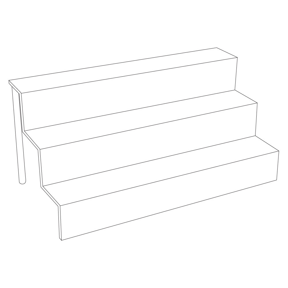 3 Tier Clear Acrylic Jewelry Display Shelf Stand Organizer Holder