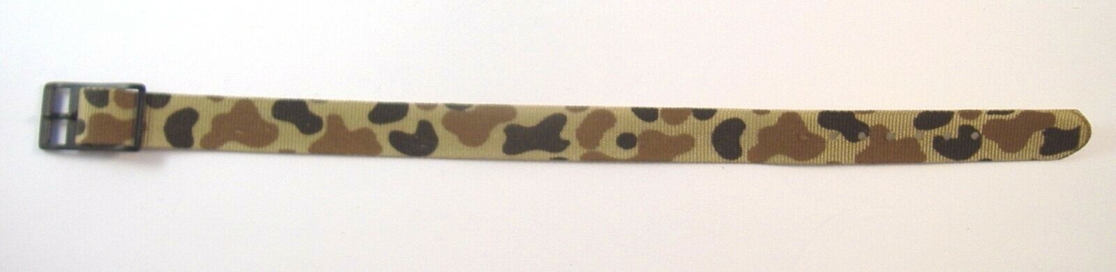 Watchband Nylon strap 12 mm camouflage colors black buckle one piece