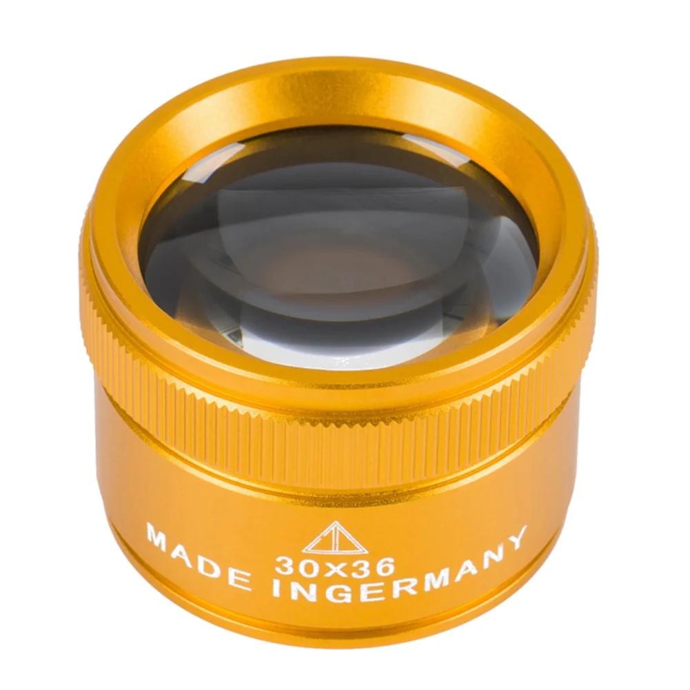 30X 36mm Magnifying Glass K9 Optical Lens Monocle For Watch Jewelry Coin Stamps