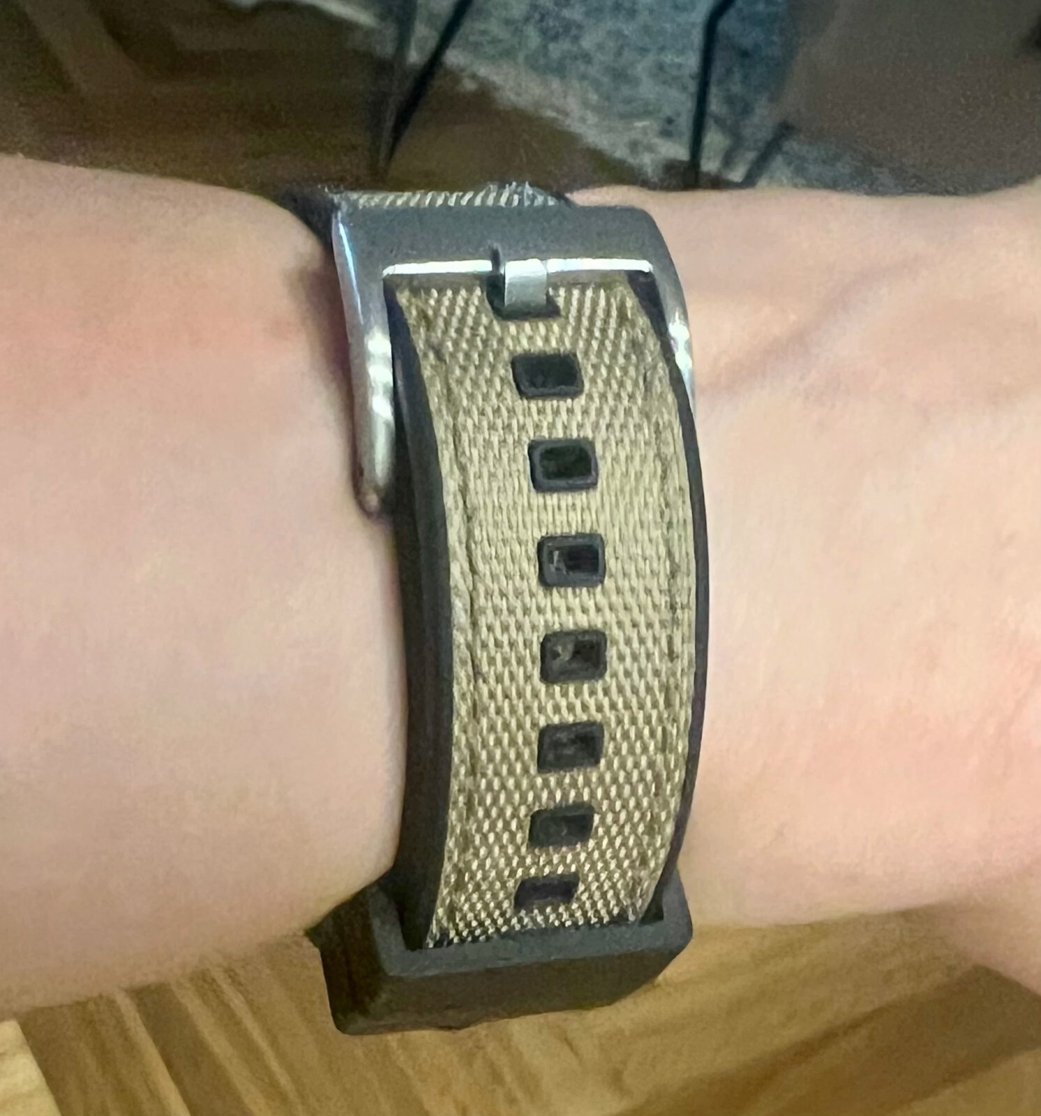 20 22mm Nylon Rubber Dive Watch Strap Hybrid Canvas Quick Release Band