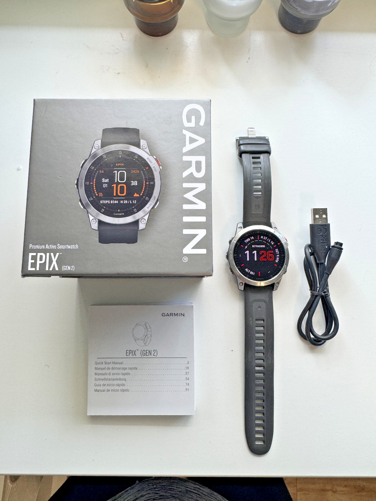 GARMIN EPIX GEN 2 47 MM SLATE STEEL WITH GRAPHITE BAND