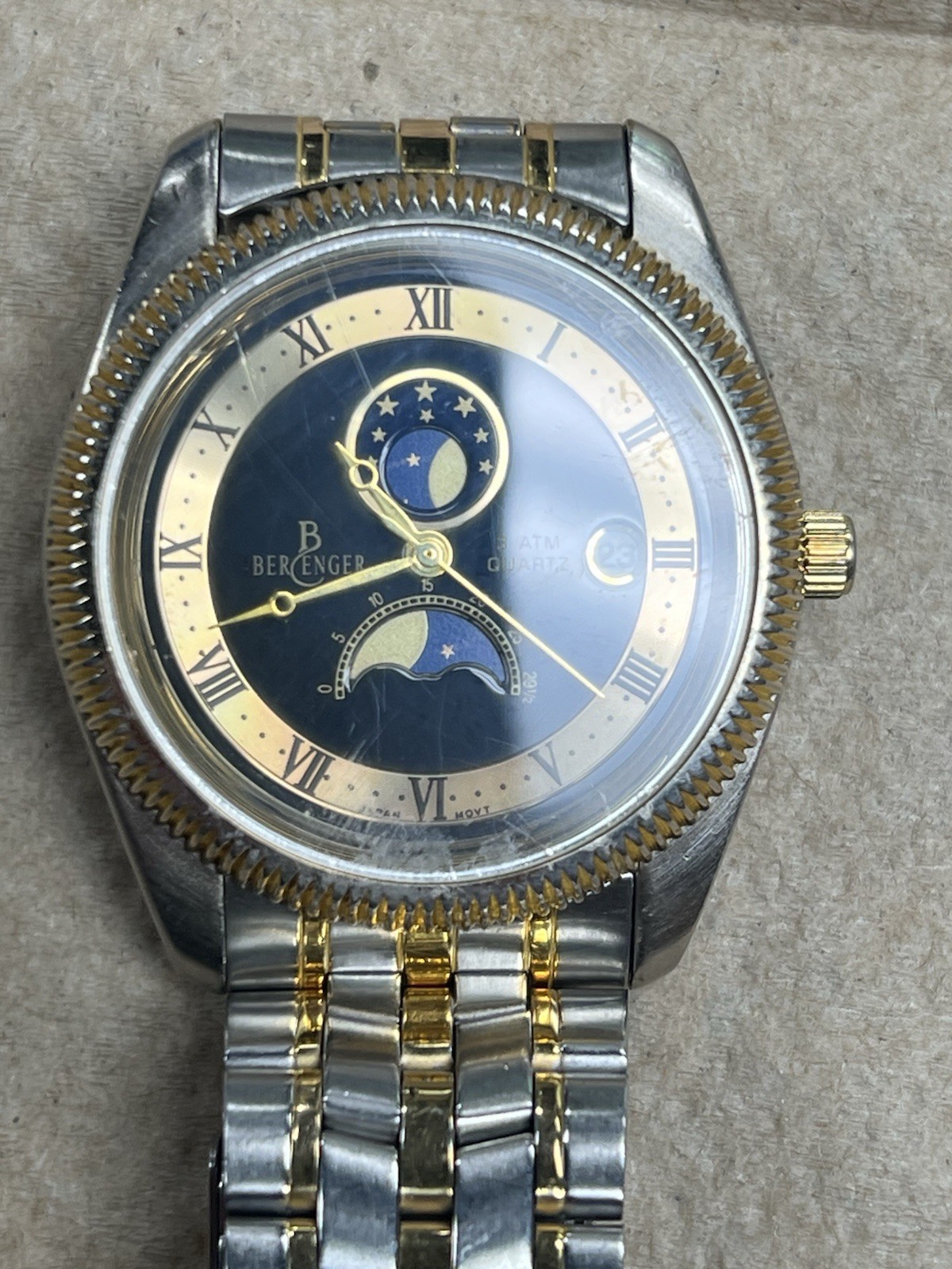 Vintage Berenger Moon Phase Watch