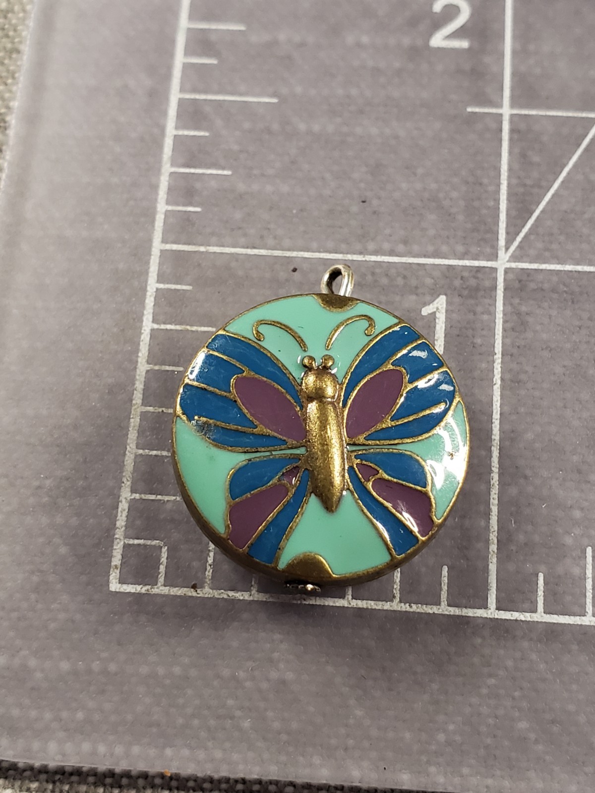 Vintage Small Butterfly Pendant Gift Colorful B43