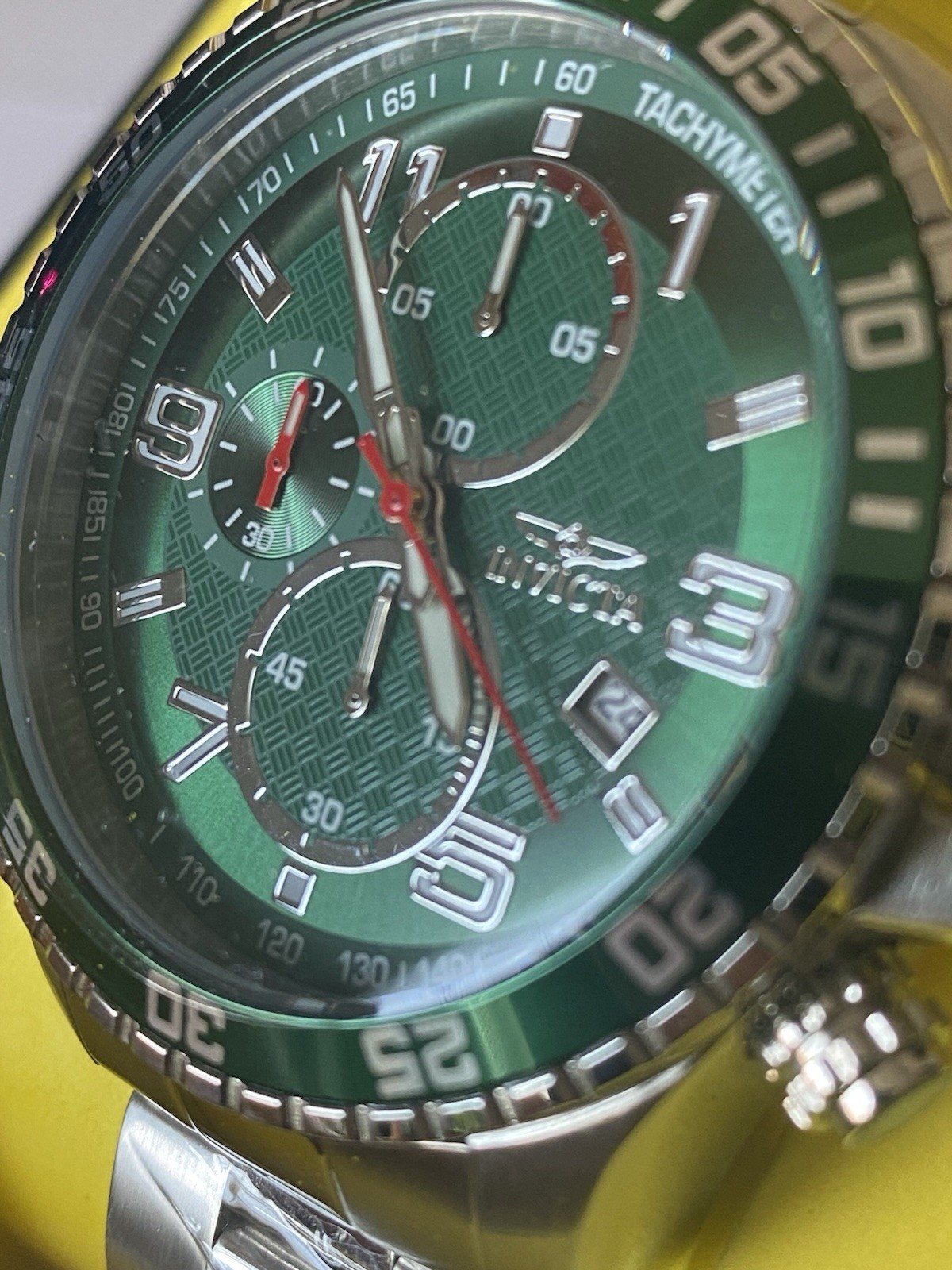Brand New Invicta Specialty Mach Gala Men’s Watch 48mm Green Steel (69818) New