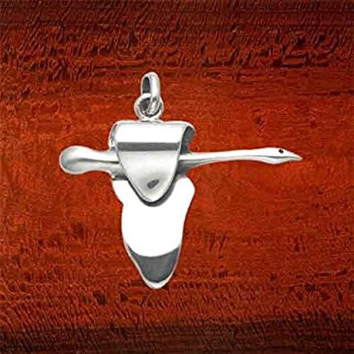 Wildthings Sterling Silver Flying Swan Pendant