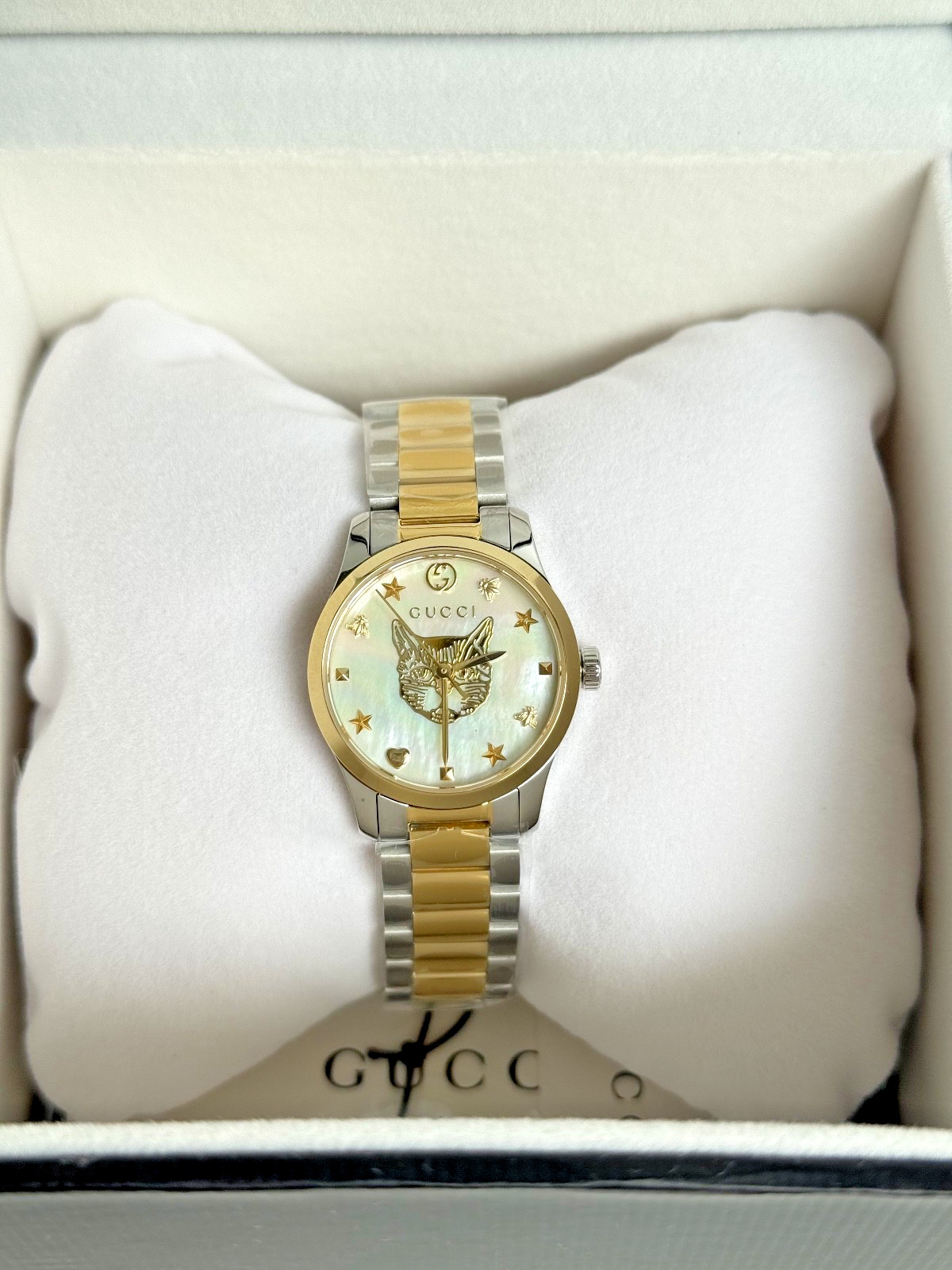 Gucci G-timeless YA1265012 27mm Stainless Steel Case and Band Women’s Watch