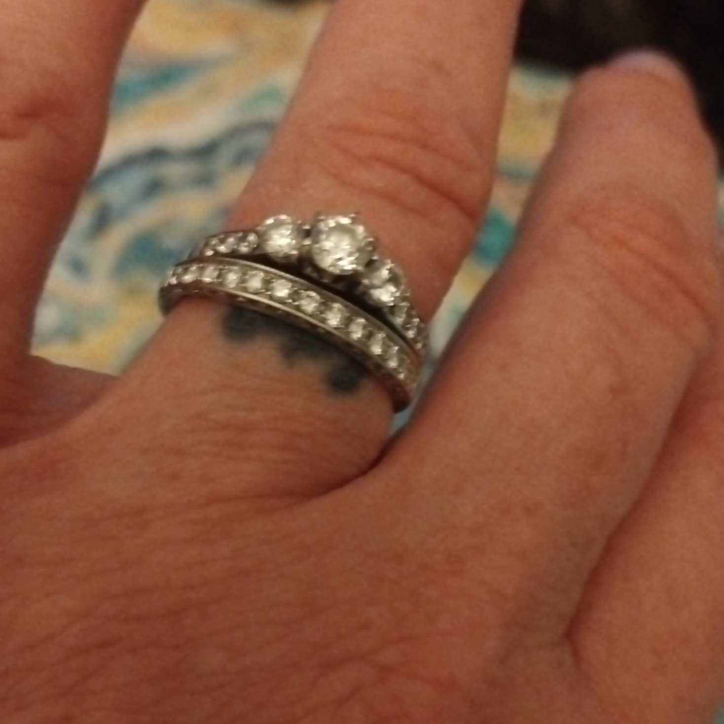 White Gold Bridal/Anniversary Set
