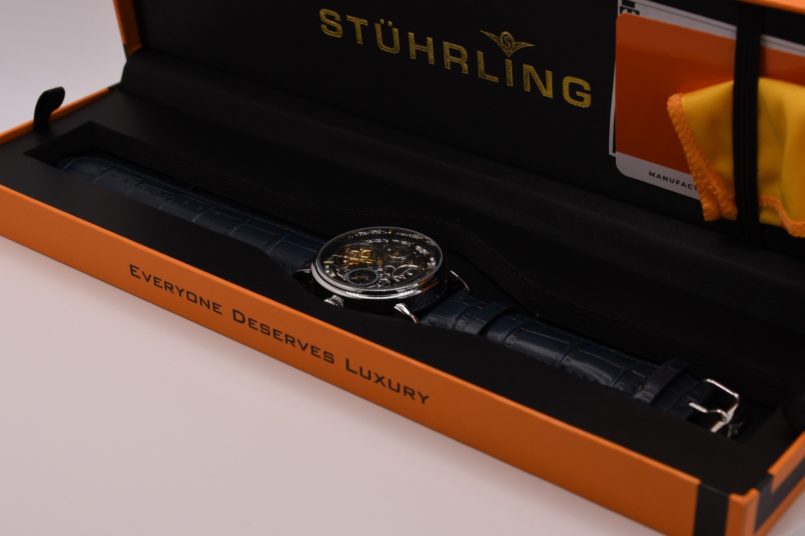 Stührling Macrocosm 4000 Automatic 43mm Skeleton with Dual Time