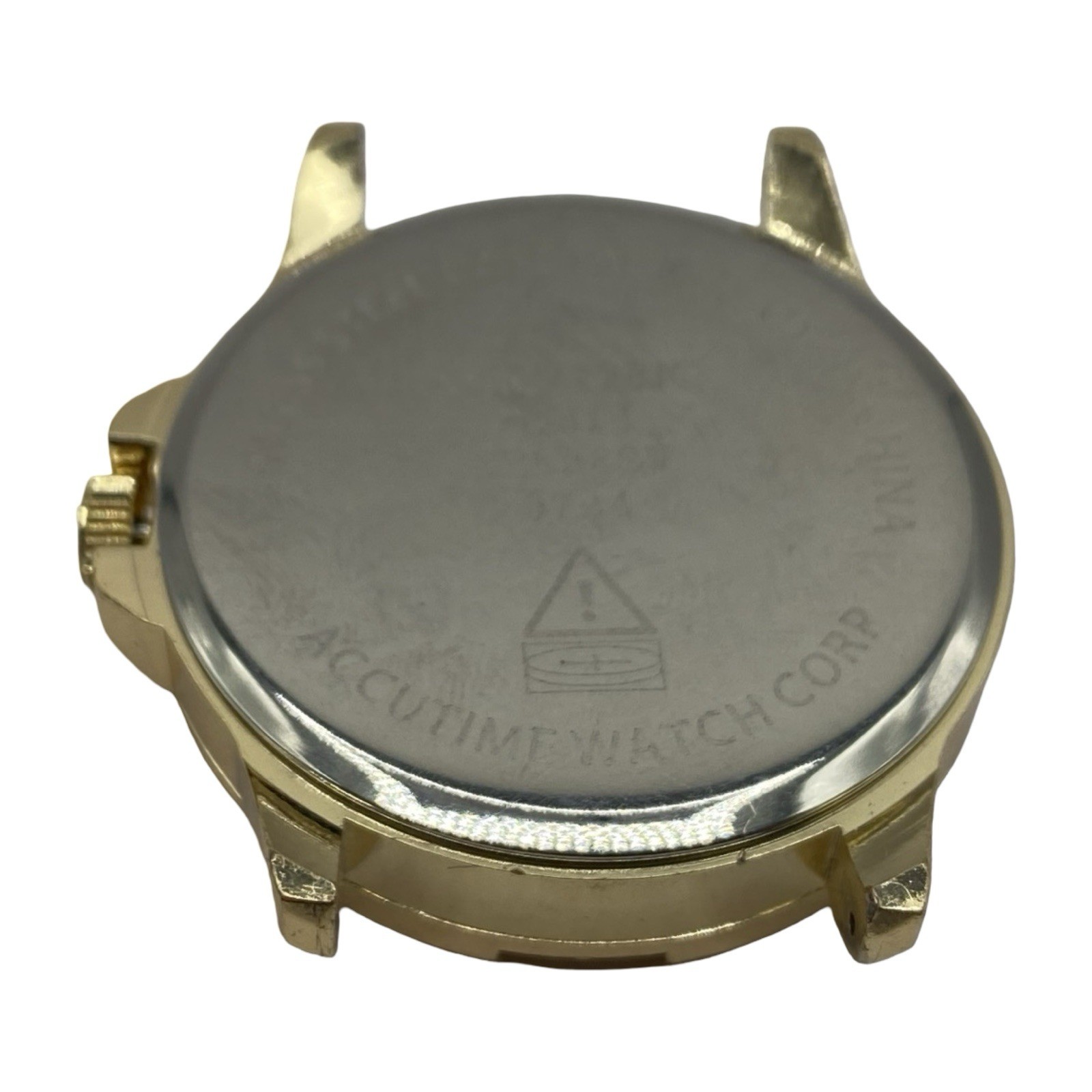 Accutime Watch Corp Men’s Gold Tone Quartz Watch Running
