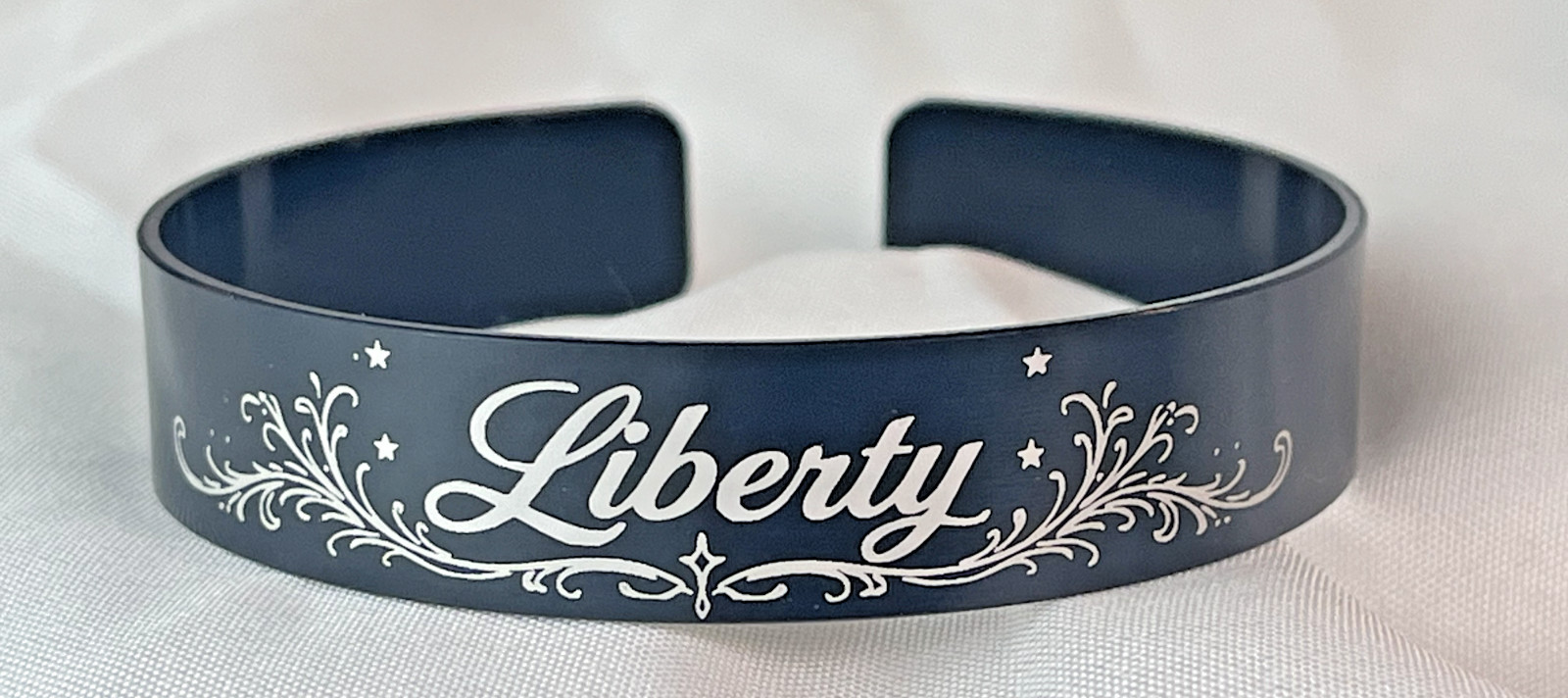 Engraved USA Freedom Cuff Bracelet Adjustable Aluminum Patriotic Gift USA #206