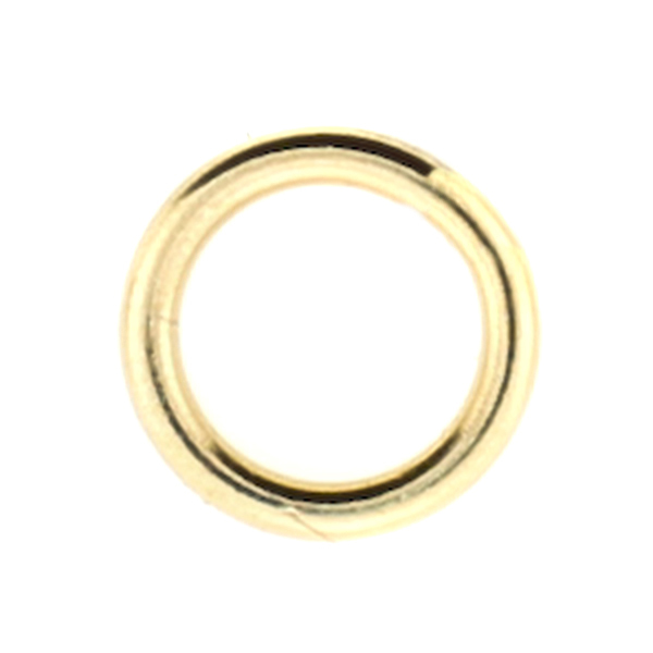 50pc 6mm Gold Filled CLOSED Jump Ring, All gauges, Made in USA, Wholesale