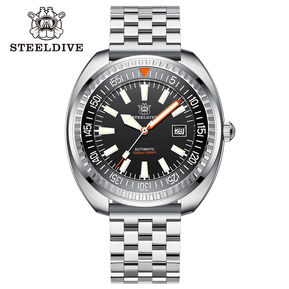 STEELDIVE SD1983 Mens 49mm 1000M Automatic Dive Watch NH35 Steel
