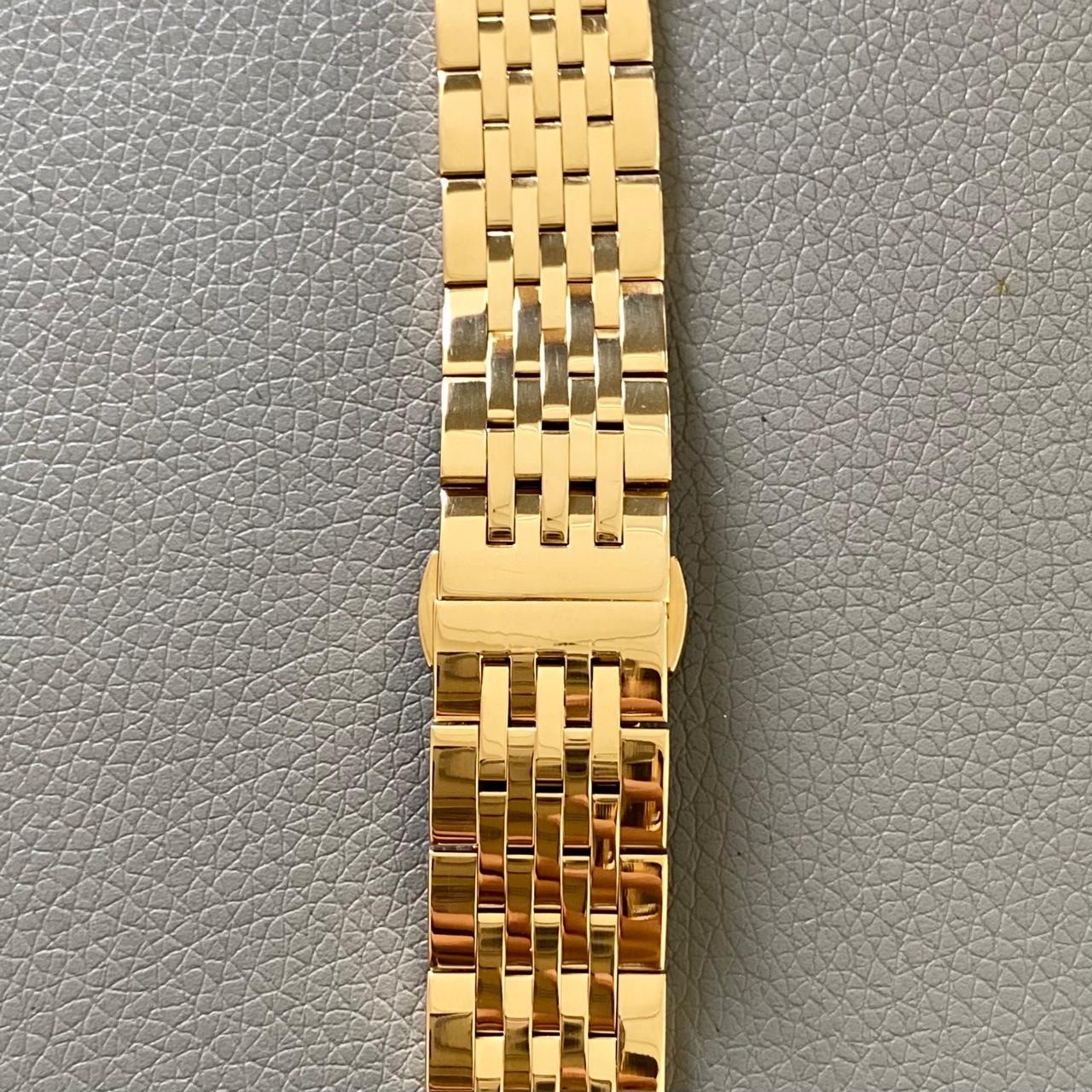 19mm Beads Of Rice Bracelet w/ Butterfly Clasp – Nice Gold Tone Stainless Steel
