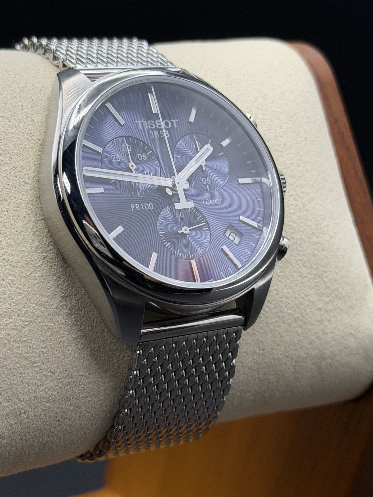 TISSOT PR 100 STAINLESS STEEL CHRONOGRAPH MEN’S WATCH T101.417.11.041.00