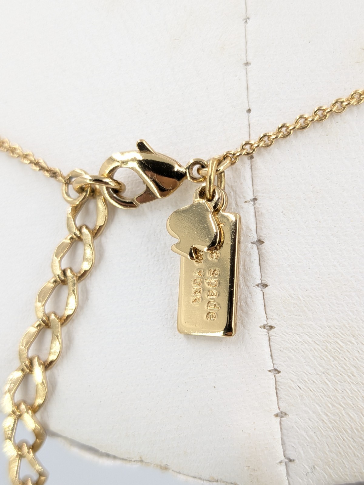 Kate Spade Necklace K Initial One In A Million 12K Gold Plated 17-20in Pendant
