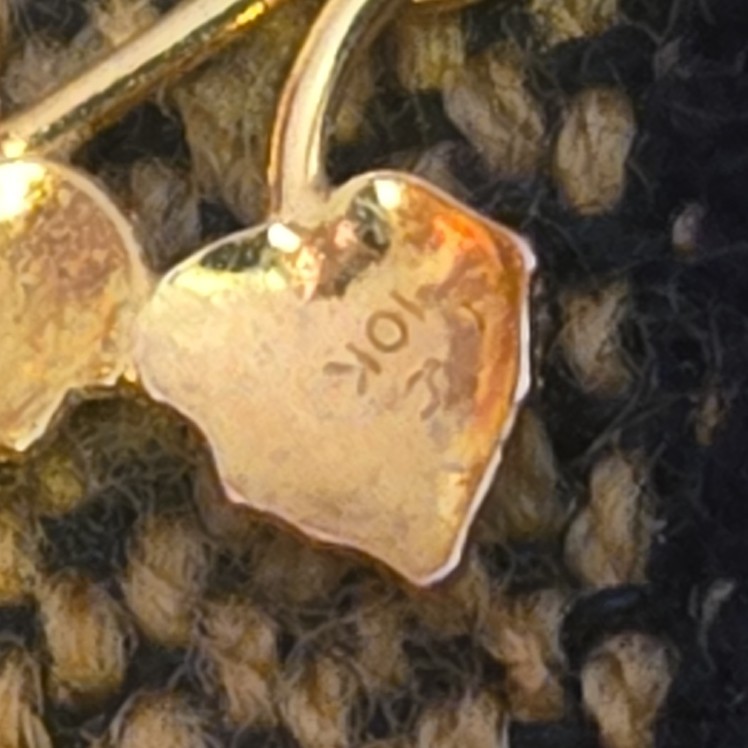 10K Multi-Tone Gold Leaf Motif Earrings Lot Stud & Drop Butterfly Back