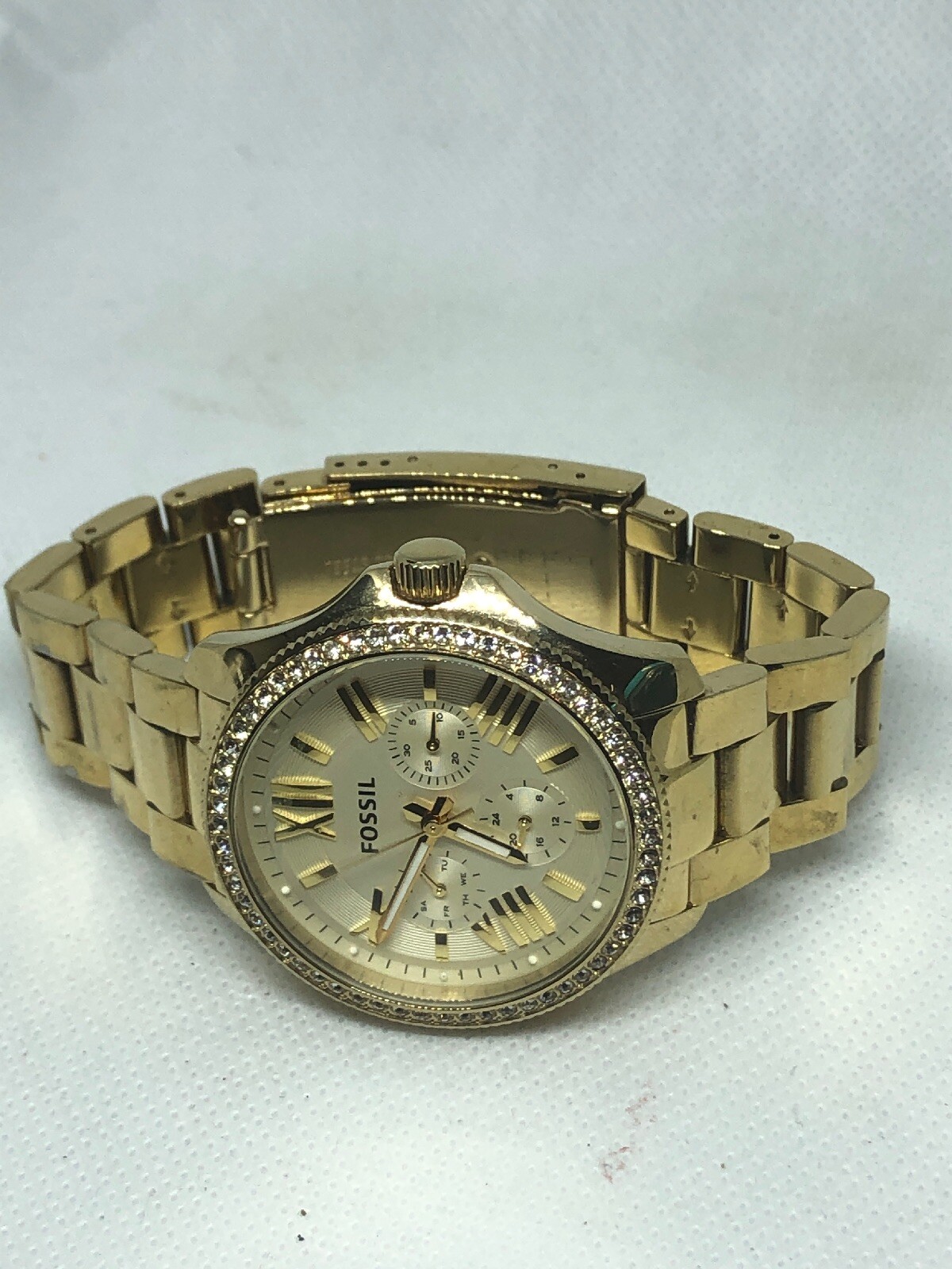 Fossil Cecile AM4482 Women’s Gold Stainless Steel Analog Dial Wrist Watch HG58