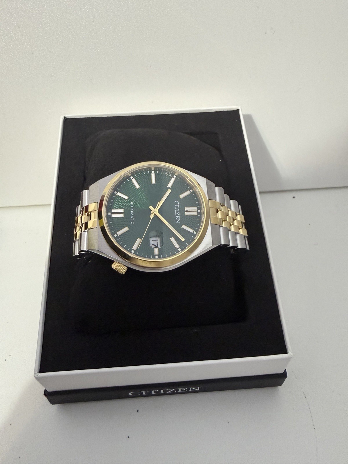 Citizen Men’s Watch Tsuyosa Automatic Green Dial Two Tone