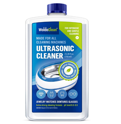 Ultrasonic Cleaner Solution 25.4 Fl Oz – Concentrated Jewelry Cleaner Liquid for