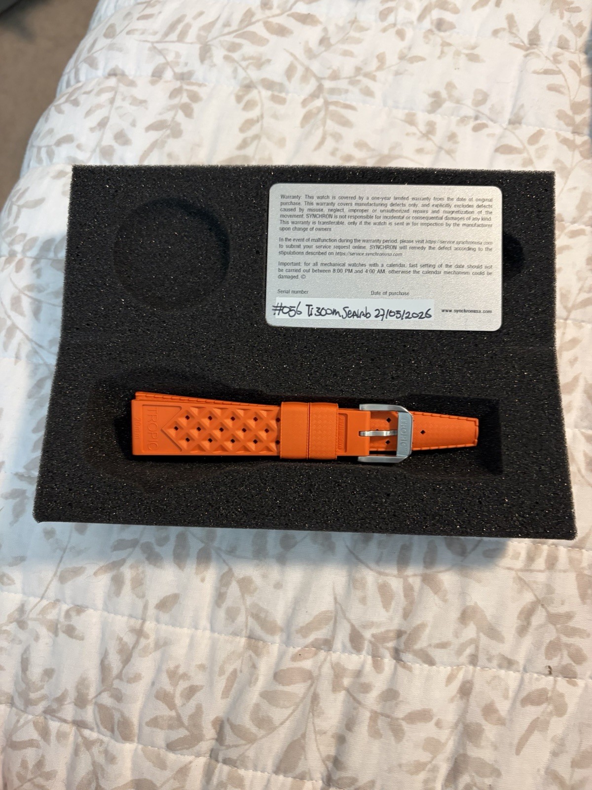 Synchron Ti300M SEALAB Limited Edition dive watch automatic
