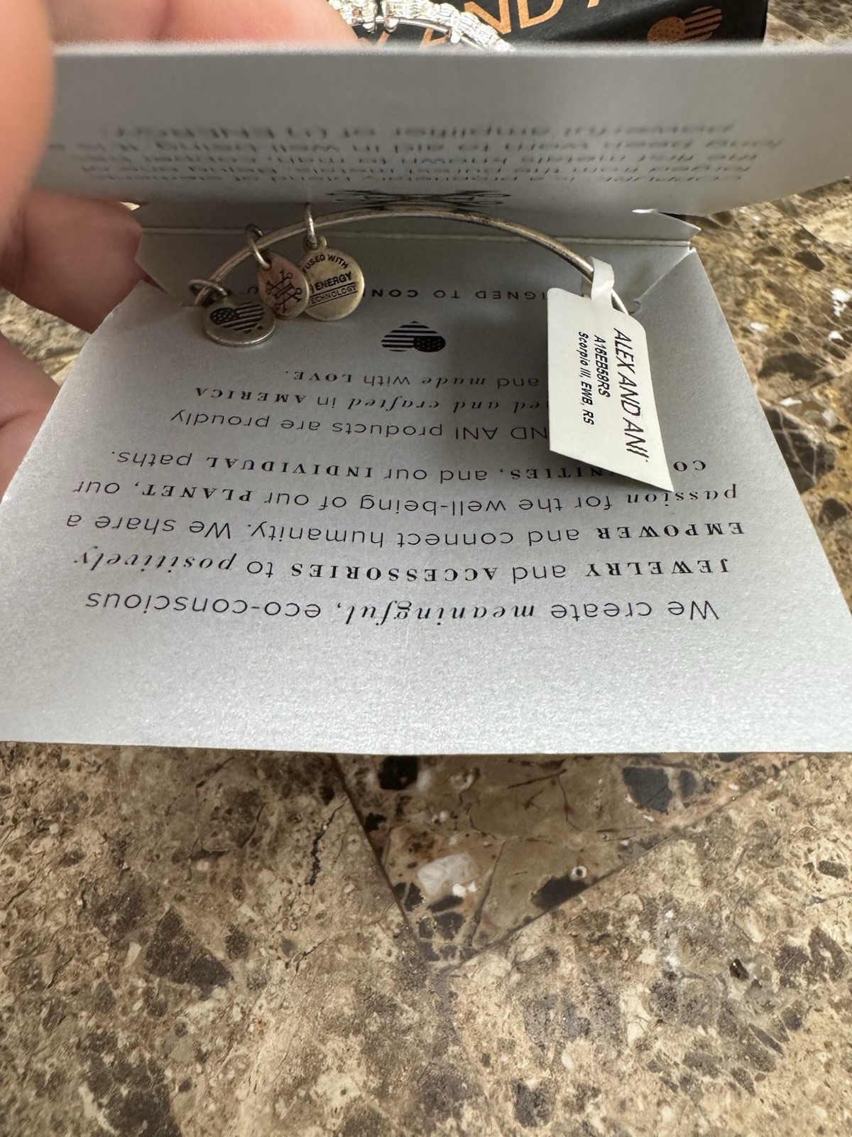 Alex And Ani Scorpio Bangle Bracelet 2 Piece Brand New Silver