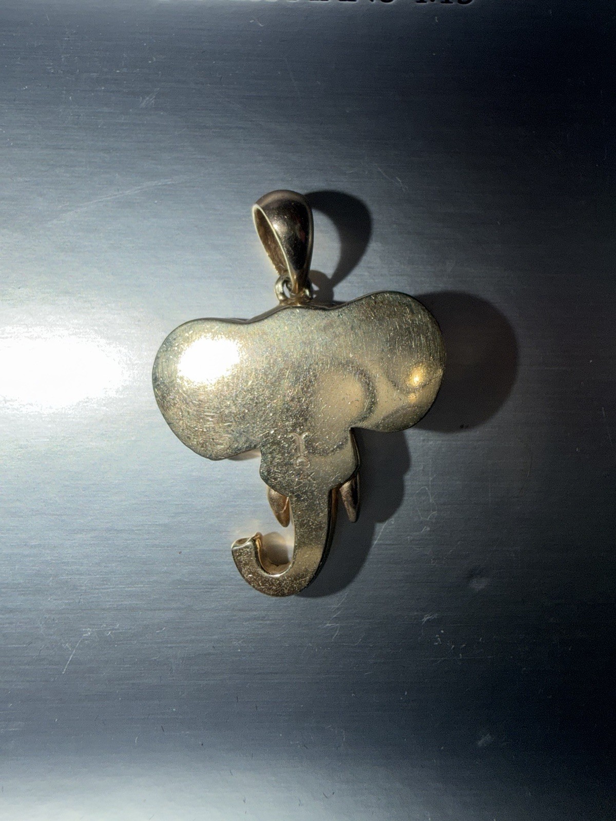 Jacoje 14kt Yellow Gold Standard Elephant Pendant Charm 12.4 Grams 1 1/2 inches