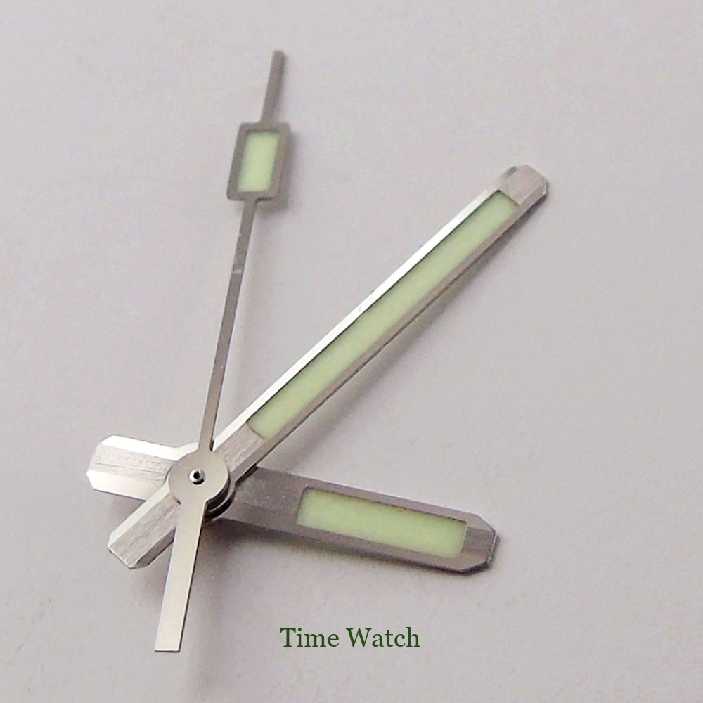 Super Lume 29mm Watch Dial+Solid Japan C3 Lume Hands Fit For NH35 Movement Date