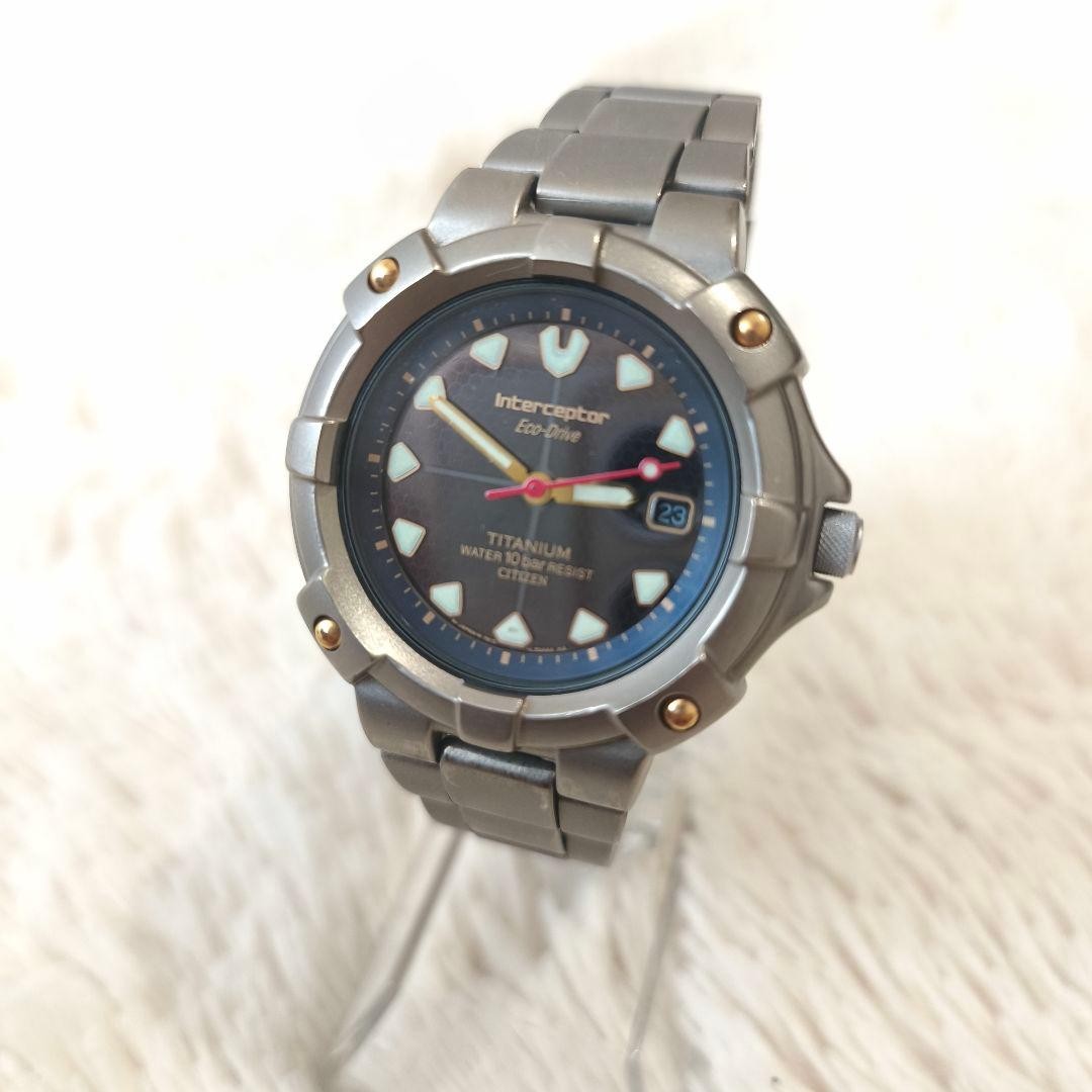 [Excellent Condition] CITIZEN Titanium Solar Watch Eco-Drive