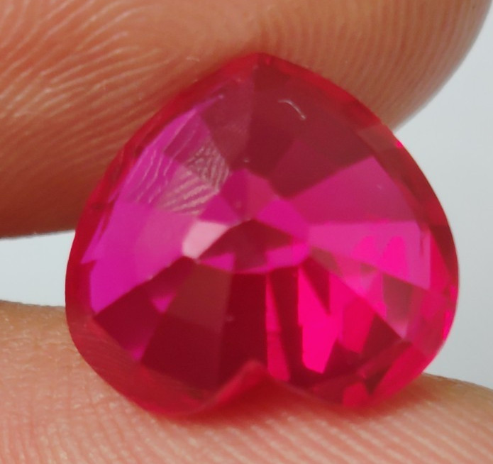 AA+++ Natural Flawless Burmese Red Ruby Heart Shape 12.60 Ct. Loose Gemstone