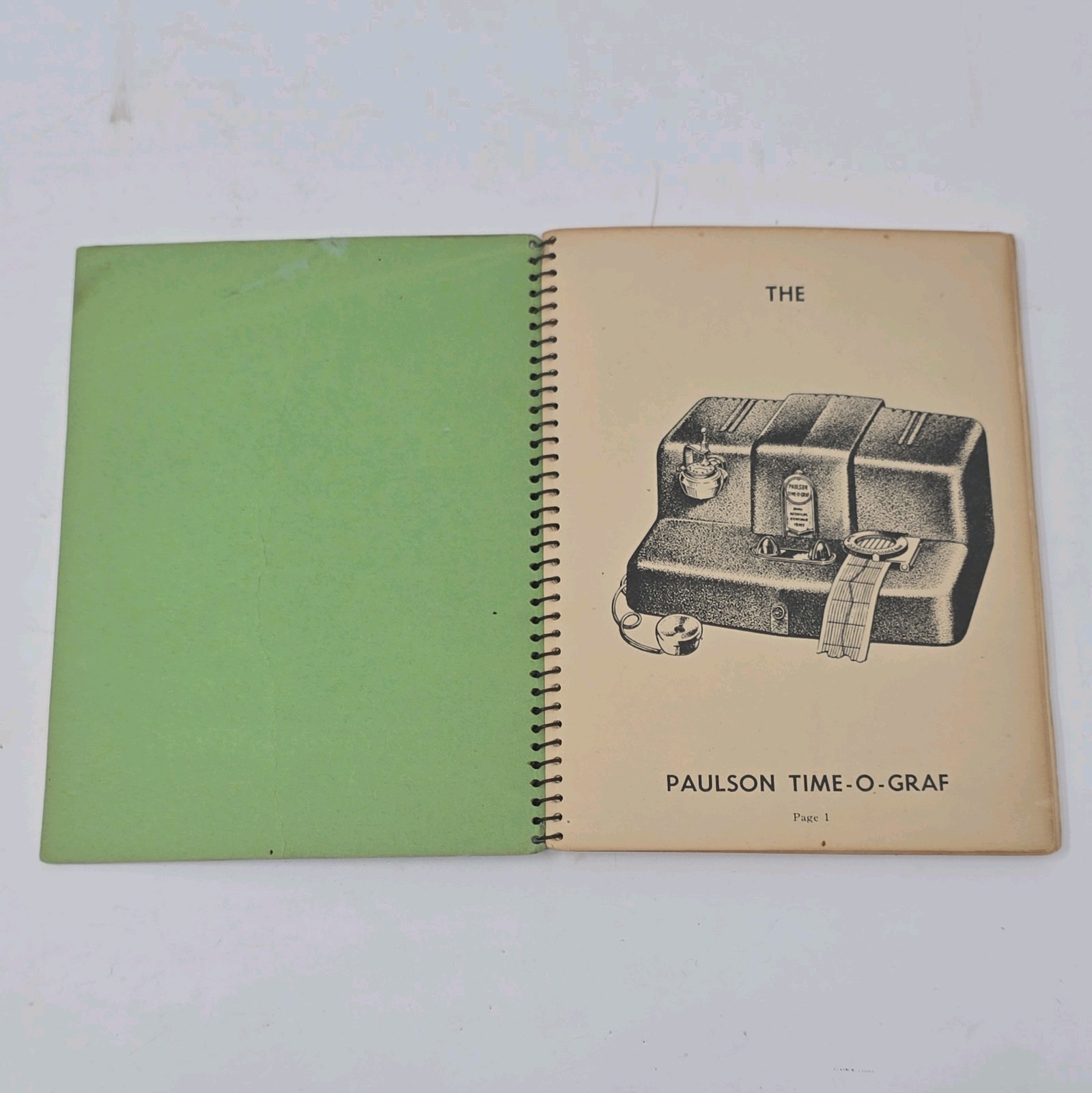 Paulson Time-O-Graf Watchmaker Instructions Installation Care & Operation 1949