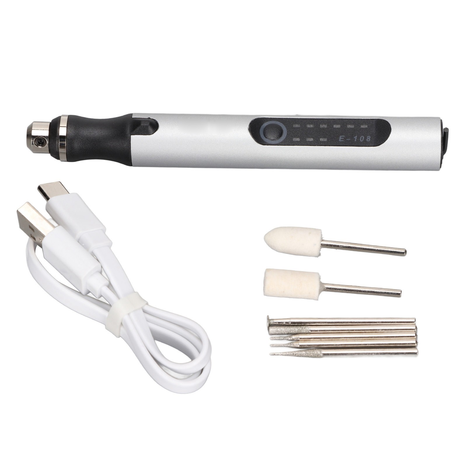 Electric Punching Engraving Pen 3 Level 10W Power Wireless Mini Multifunction US