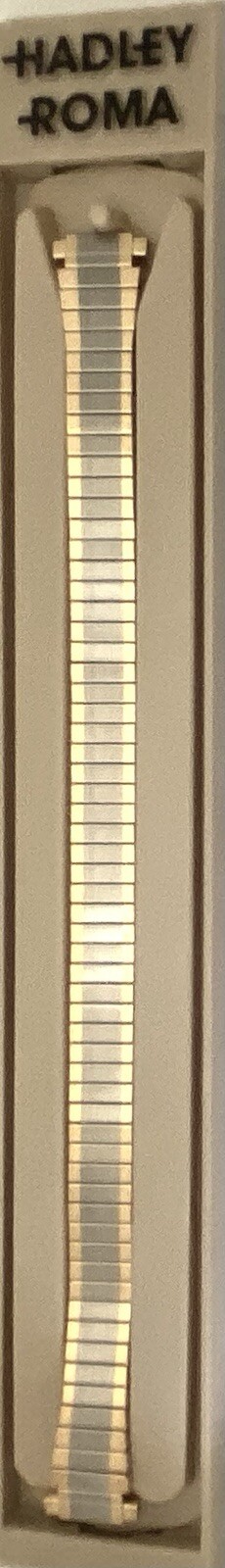 NEW HADLEY ROMA EXPANSION Ladies Watch Band Micron PLate Gold/Silver 8-11mm Lug