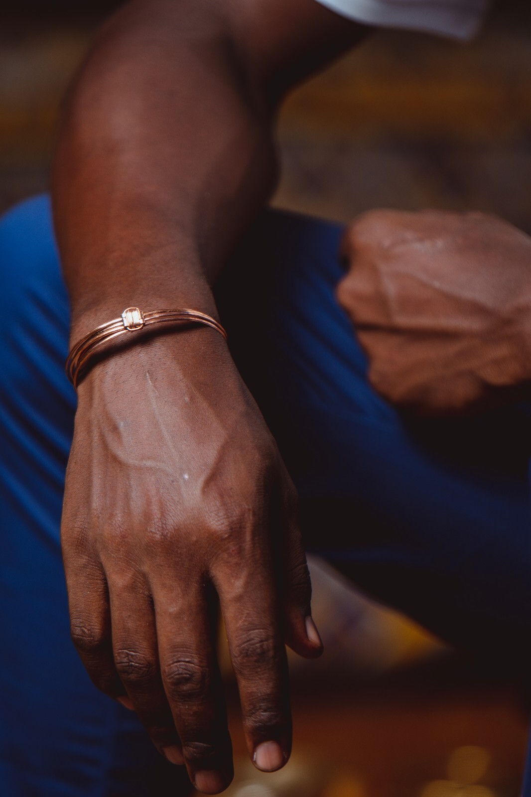 Handmade Bracelet African Elephant Hair Unisex Copper Made in Kenya