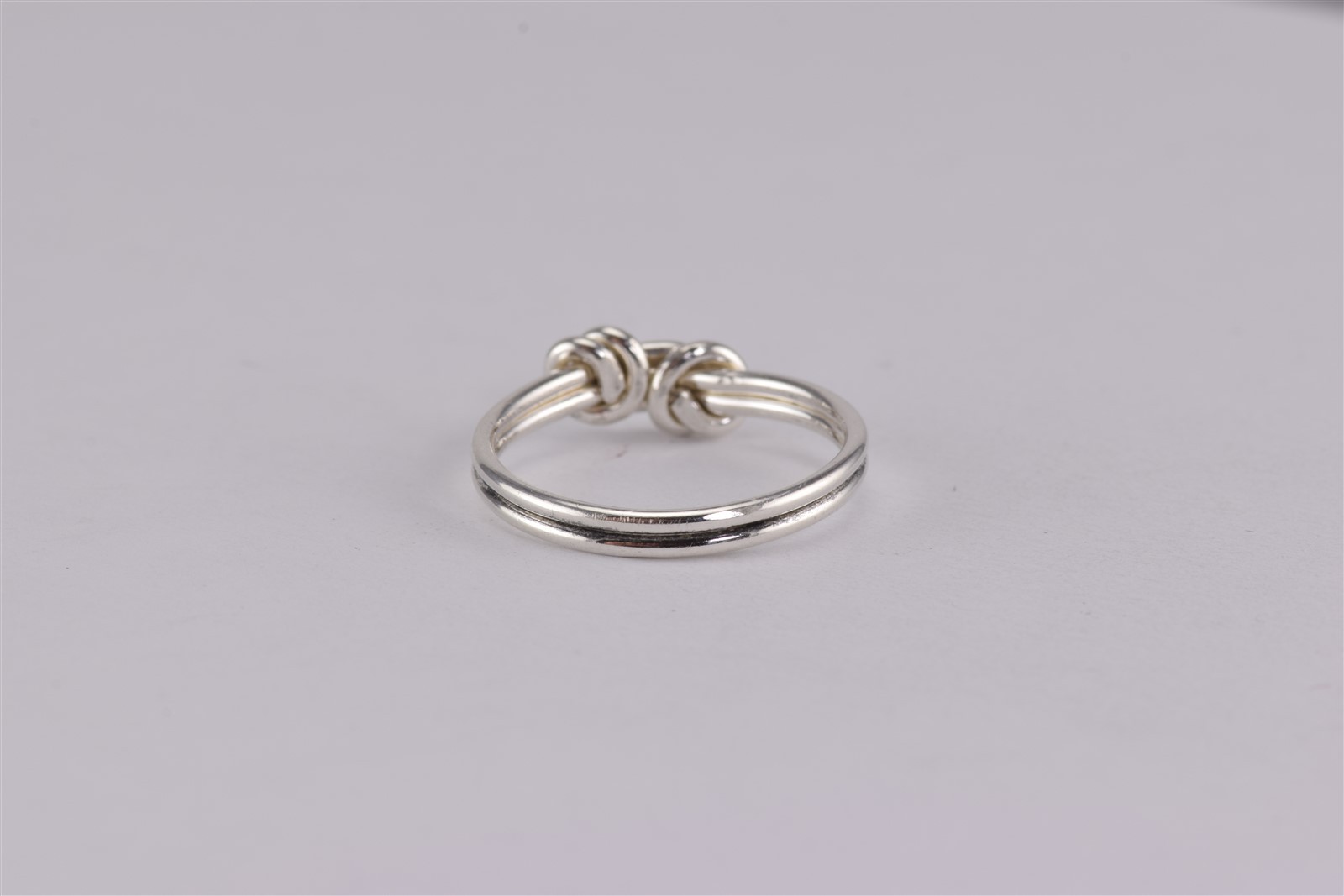 Sterling Silver Double Wrapped Down Around & Over Band Ring 925 Sz: 8