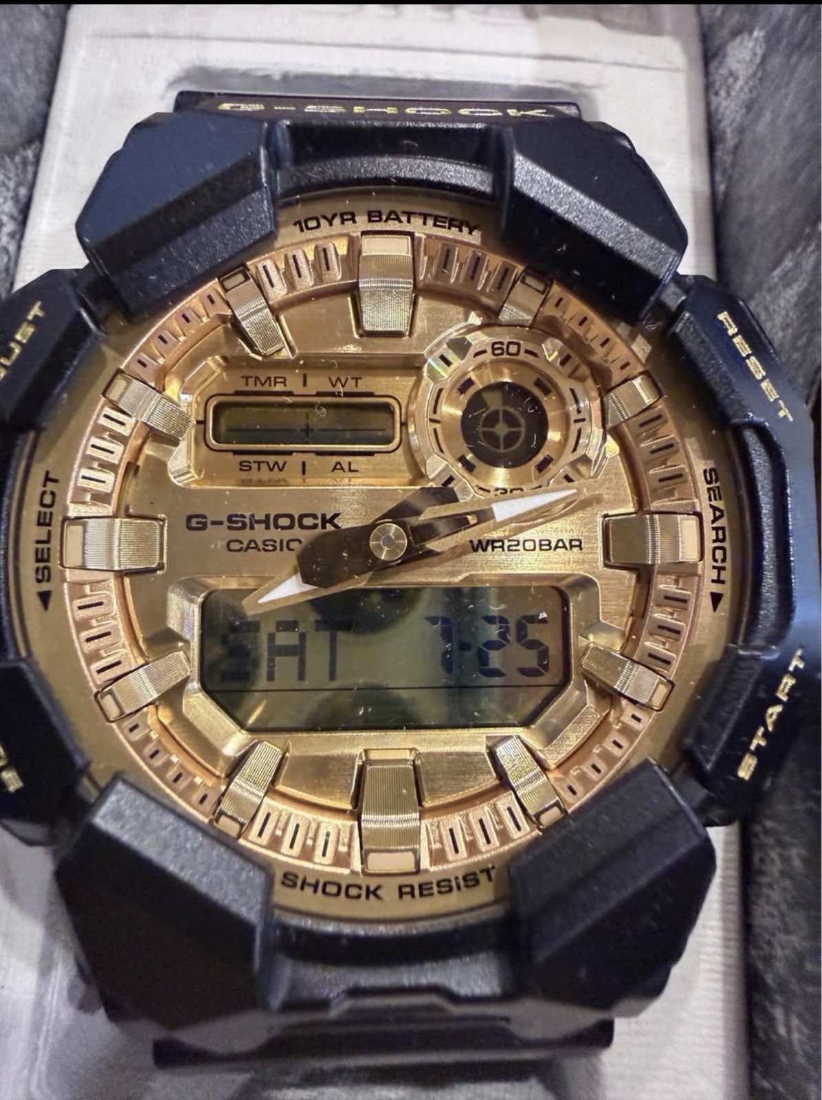 Casio G-Shock Gold Men’s Watch GA900AG1A New In Box With All Paperwork