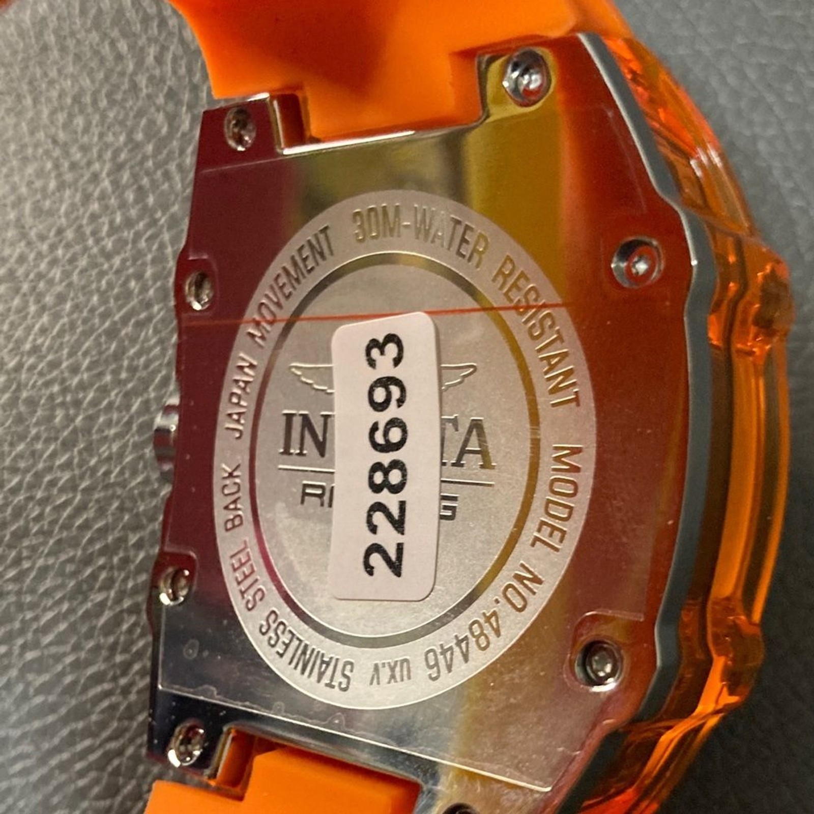 Invicta Racing Cyclone Men’s Watch – 48.5mm, Orange (48446)