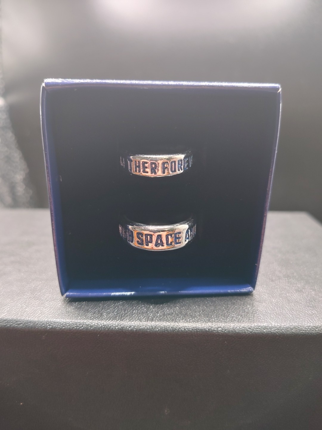 Doctor Who Companion Ring Set Stainless Steel Sizes 7 & 10 New In Box Unused
