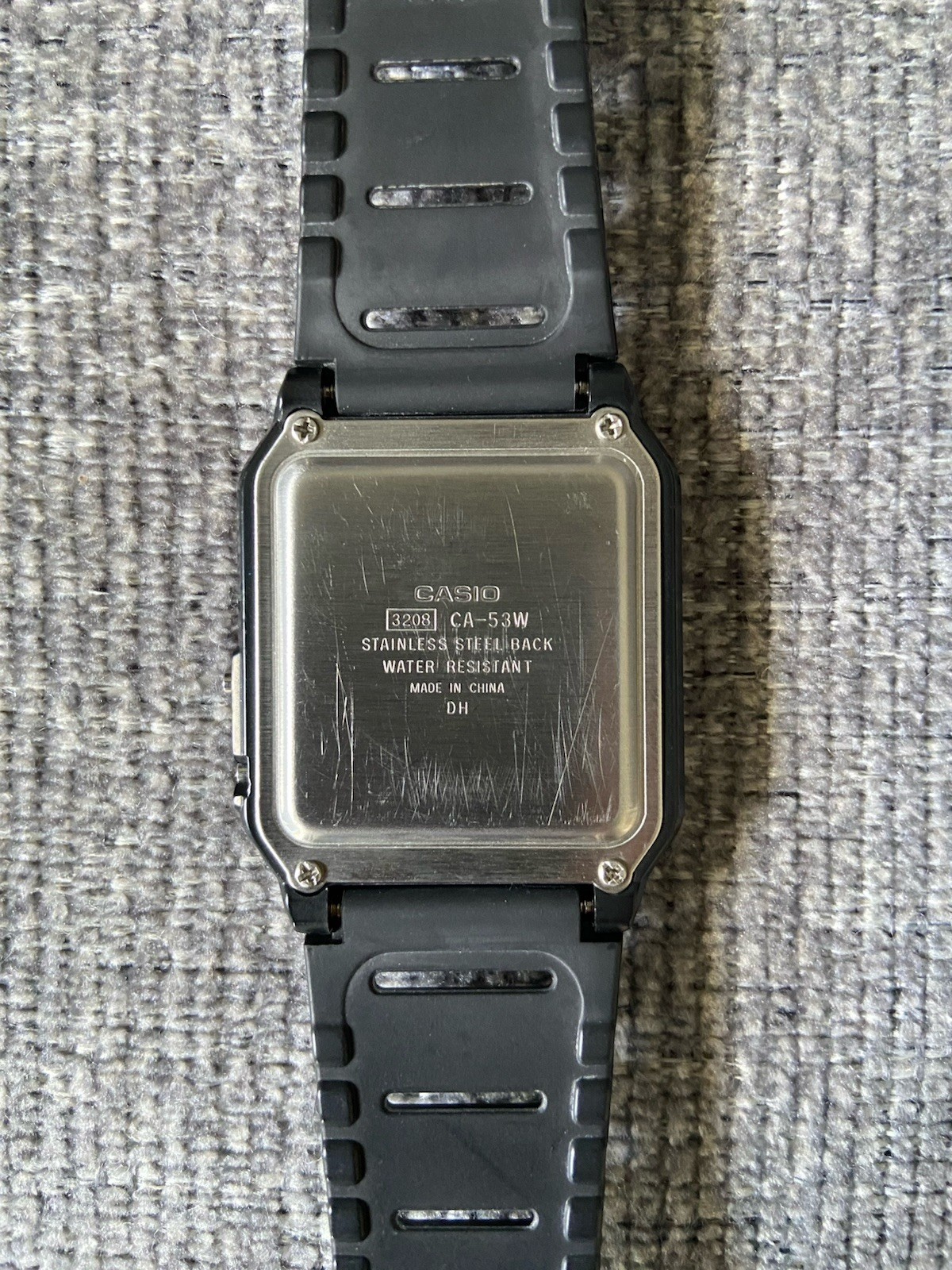 Casio CA-53W-1Z Calculator Watch Black Resin 8-Digit Dual Time Unisex