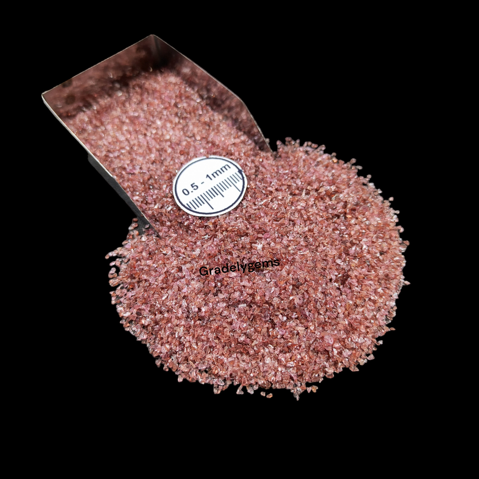Natural Garnet Gemstone Crushed Coarse Powder – Jewelry Inlay, Crafts Working