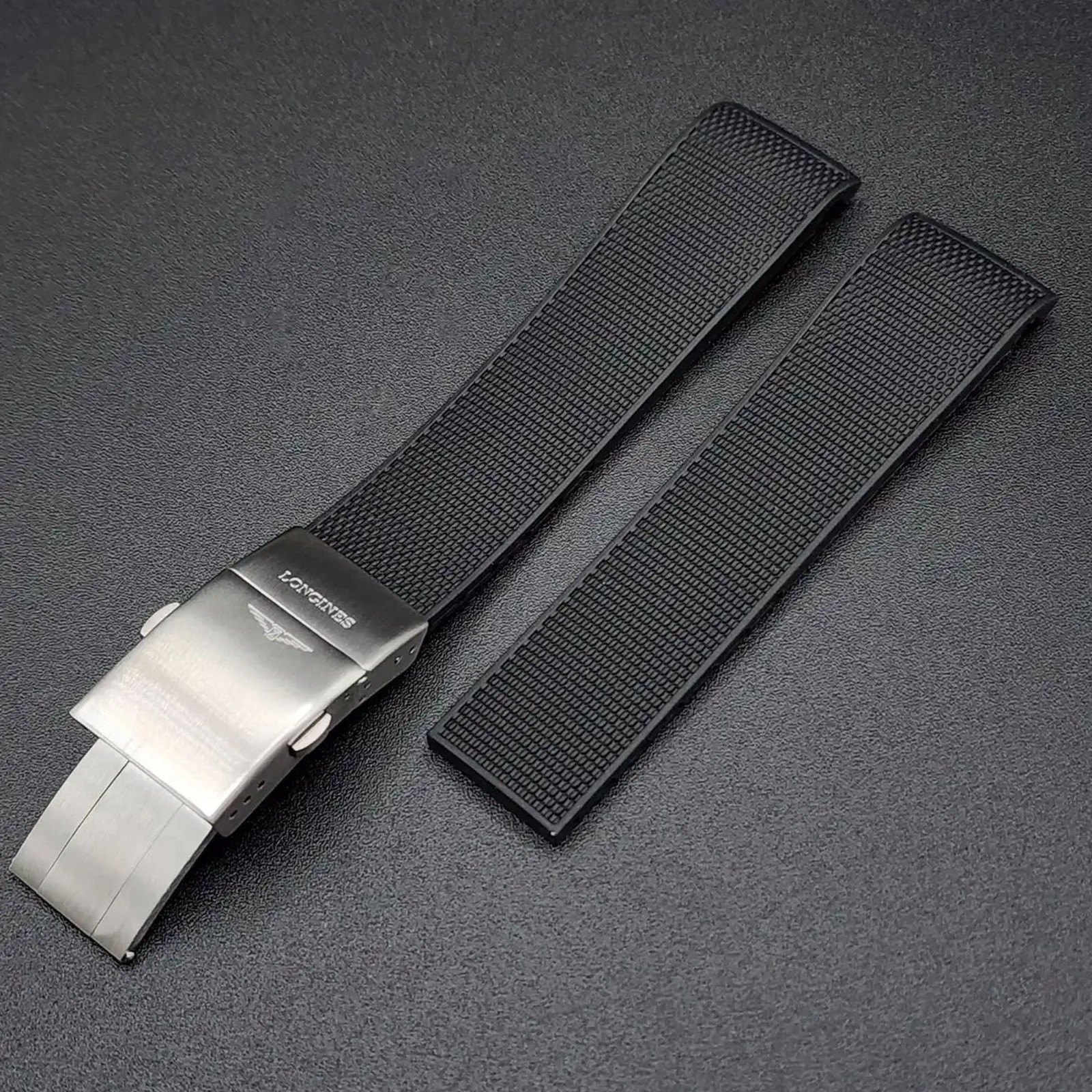 Rubber Strap for Longines Hydroconquest Rubber Strap L3 Watch Band 21mm