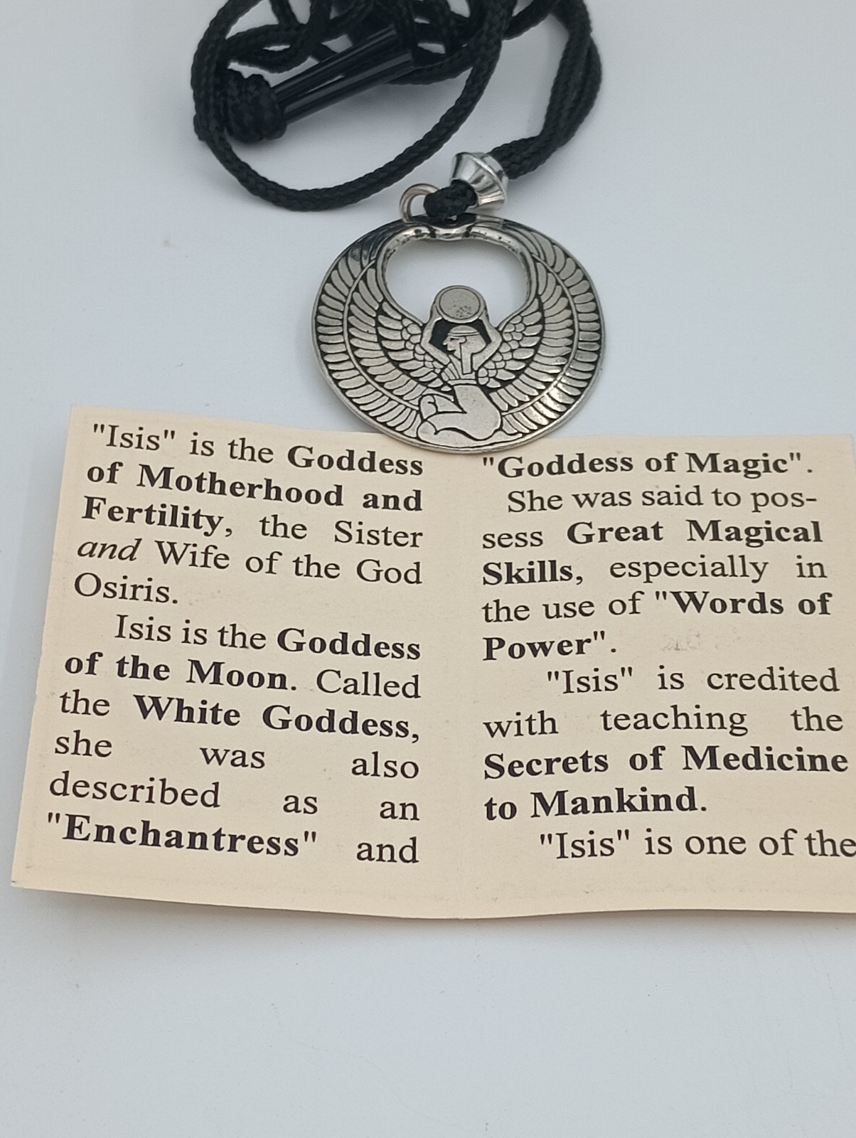 isis necklace Egyptian pendant egypt amulet