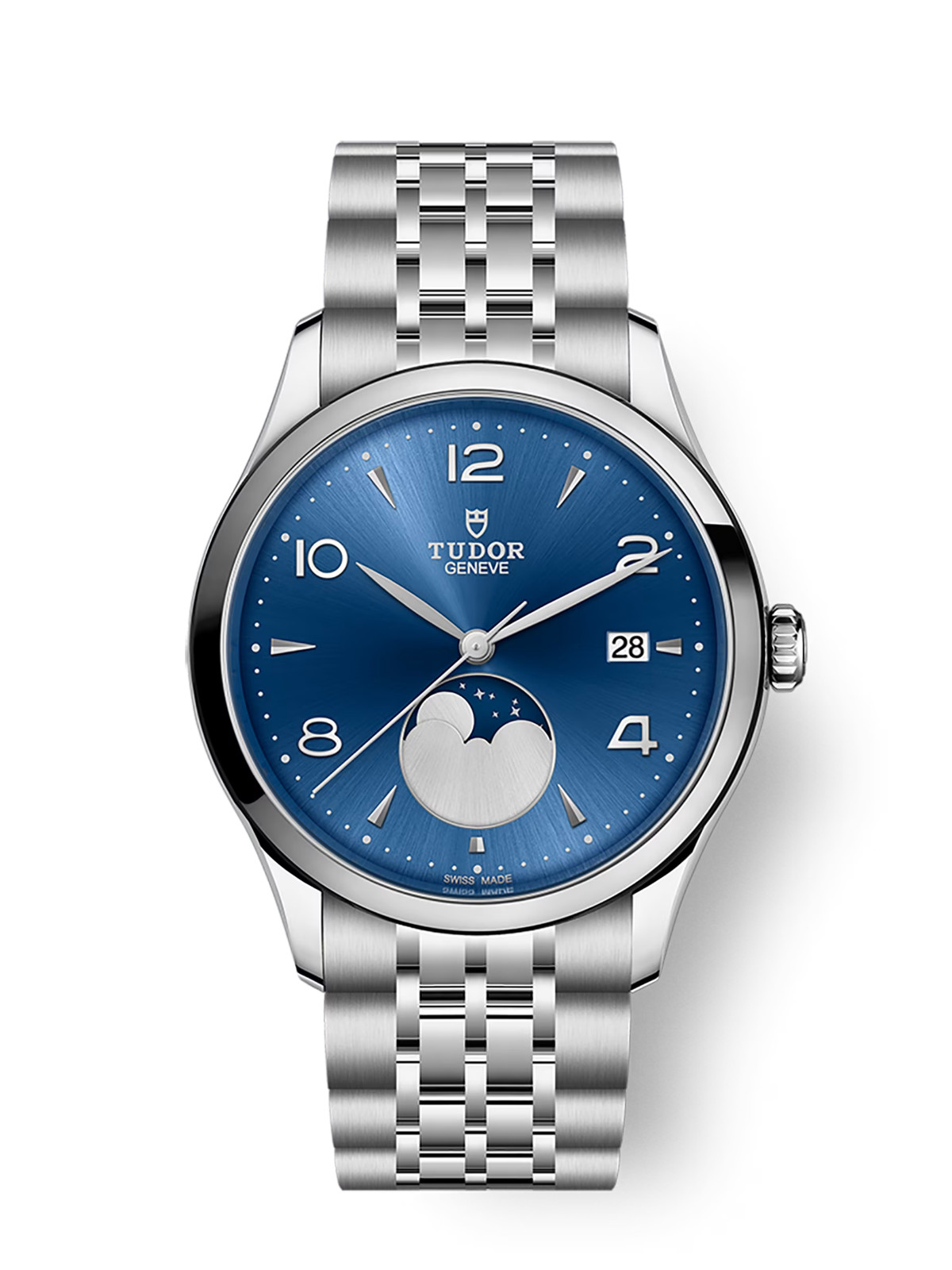 Tudor 1926 Luna Blue Dial Moon Phase 39mm Stainless Steel Watch M91560-0002